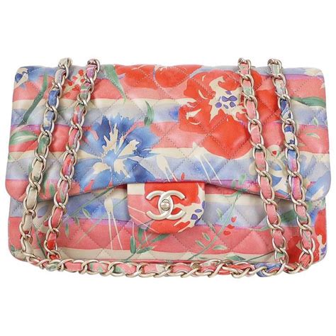 chanel flower printed pouch cloth|chanel handbags uk.